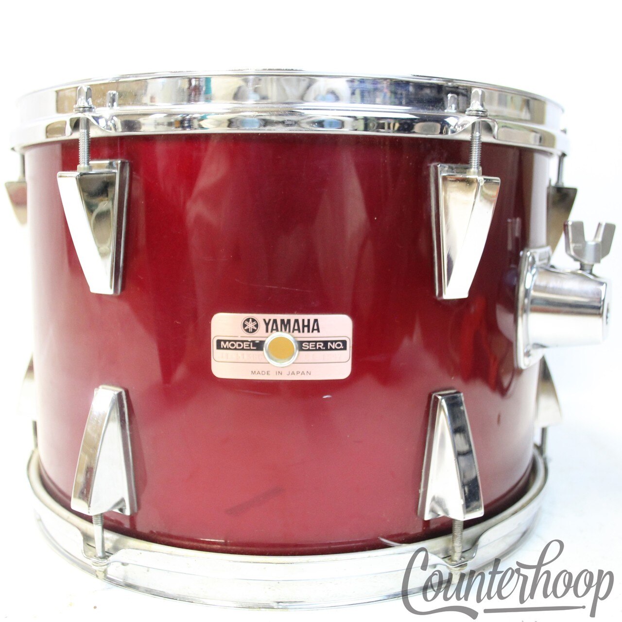 Yamaha 13x9"5000 Series Red Garnet Stage Custom Tom Drum Vintage 80s Made Japan — main photograph