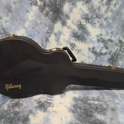 Vintage 1973 Gibson ES335 330 345 Black RED Plush Hard Shell Electric Guitar Case #3 image 2