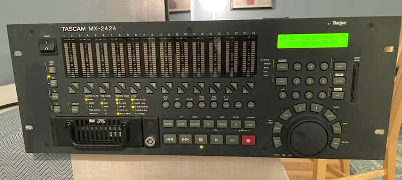 Tascam MX-2424 Complete System, Analog I/O, ADAT and optional AES cards complete + upgrades image 1