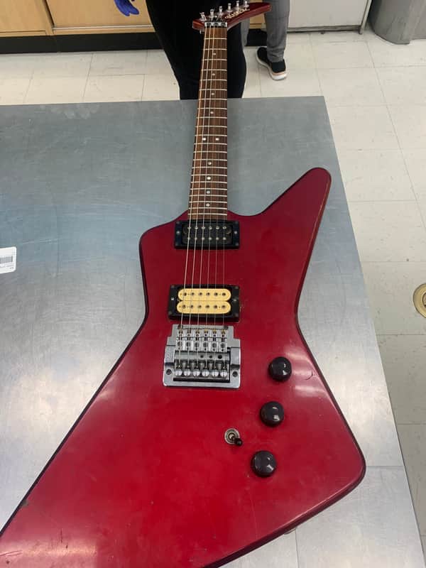 Hamer USA vintage 1984 explorer guitar with case image 1