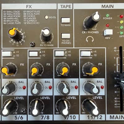 Mackie Mix12FX 12-Channel Compact Mixer with Effects 2015 - Present Black image 4