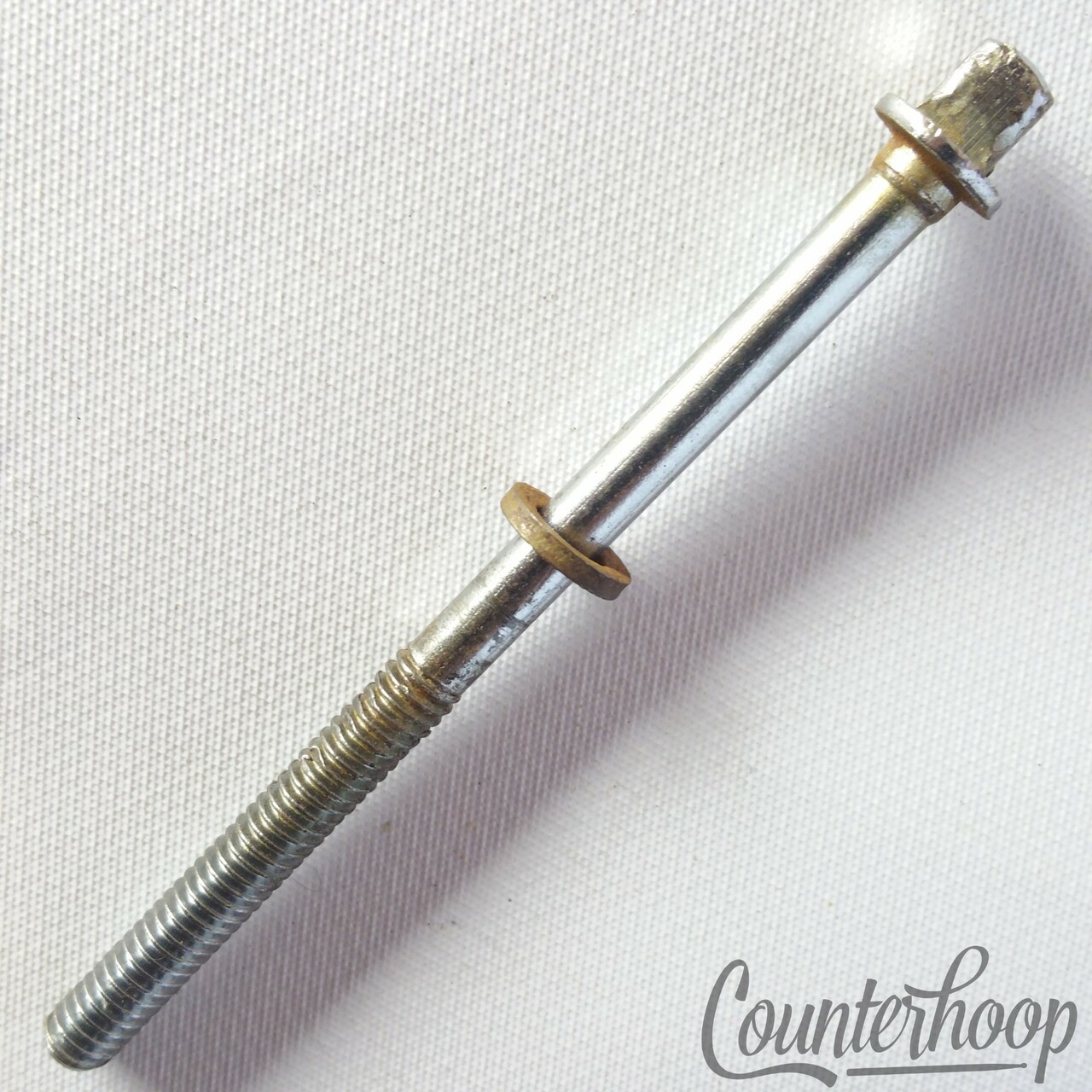 Slingerland 1x 3 1/8"T-Rod Radio King Nickel Snare Drum Tensioner Tom Vintage40s — main photograph