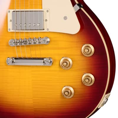 Epiphone "Inspired by Gibson Custom" '59 Les Paul Standard with Case - Deep Cherry Sunburst image 8