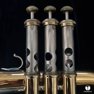 F.E Olds L12 flugelhorn Re-o-Loy #17 mouthpiece case GAMONBRASS imagen 23
