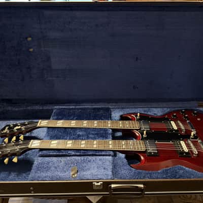 Ibanez Double Neck Electric Guitar 2402 1978 - Gloss Dark Red Wine Collector Grade image 1