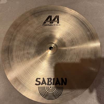 Sabian 14" AA Flat Hi-Hat Cymbals (Pair 2445g) image 2