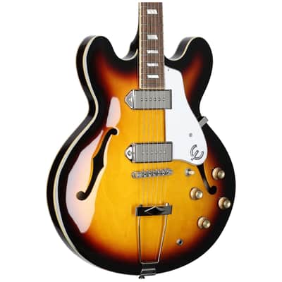 Epiphone Casino Electric Guitar (with Gig Bag), Vintage Sunburst image 3