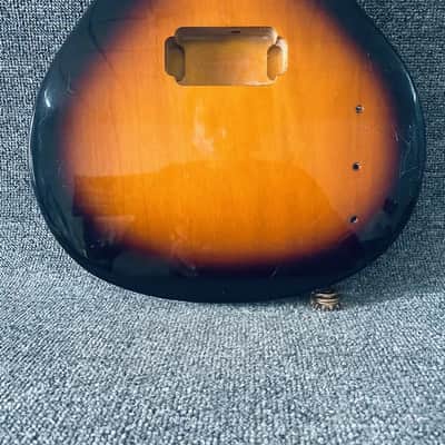 Sunburst Single Cut Guitar Body with Dual Humbucker Routing image 8