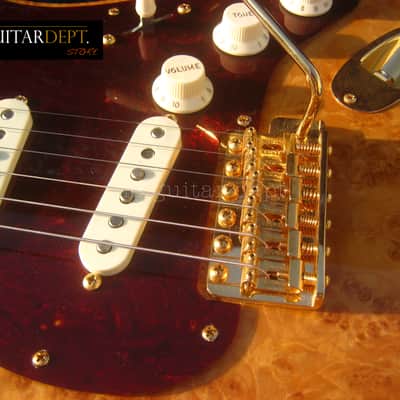 ♚ AS NEW ♚ 2022 Fender CUSTOM SHOP Artisan BURL Maple STRATOCASTER ♚AAAA ♚ EBONY ♚ Handwounds ! image 14