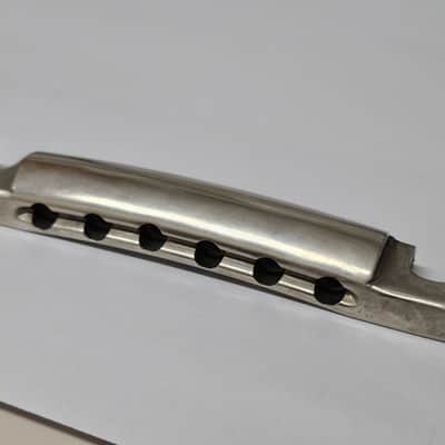Gibson Vintage 1950's Nickel Stop Tailpiece 1956 1957 1958 1960 Les Paul ES image 8