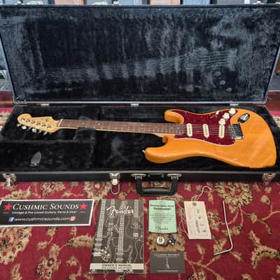 Fender American Deluxe Series Stratocaster 60th Anniversary  2006 - Amber ☆VIDEO☆ image 2