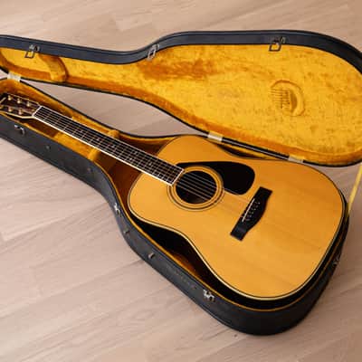 1970s Yamaha L-6 Vintage Dreadnought Acoustic Guitar Japan w/ Case