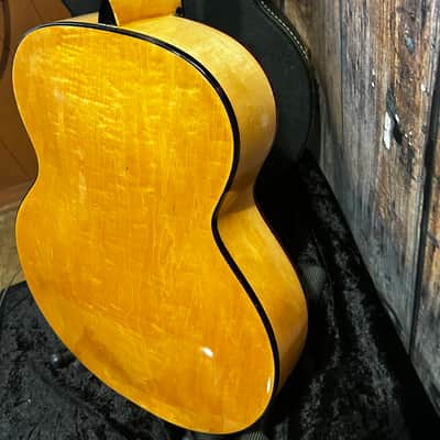 1943 Gretsch Synchromatic 160 Archtop Hollowbody Electric Guitar w/ DeArmond Pickup 1943 - Blonde Spruce Top Flamed Maple Back/Sides/Neck - w/ Gretsch Case image 14