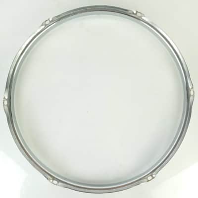 Ludwig 14"6-Lug Chrome-BRASS Triple-Flange Snare/Floor Tom Drum Rim/Hoop COB WFL image 6