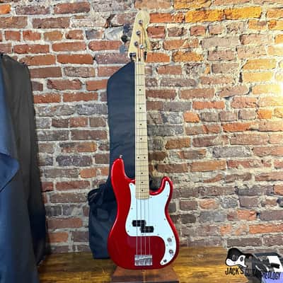 Fender P-Bass *MIJ* Electric Bass w/GB (1990s - Candy Apple Red) image 2