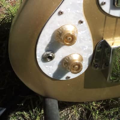 Eko Melody lefty bass 1972 gold image 4