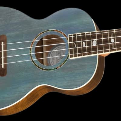 Fender Dhani Harrison Tenor Ukulele Turquoise With Gig Bag image 5