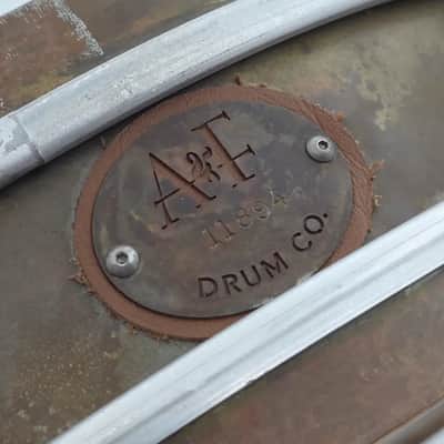Used A&F Raw Brass Snare Drum 13x3 w/Internal Snare - Good image 6