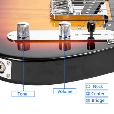Cxxss Maple Fingerboard GTL Electric Guitar SS Pickup Sunset image 15