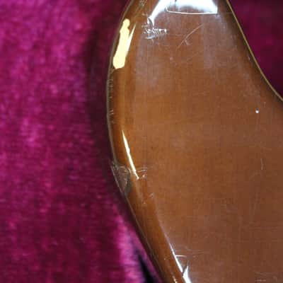 Brown-Colored Mosrite of California Blues Bender Model Guitar image 7