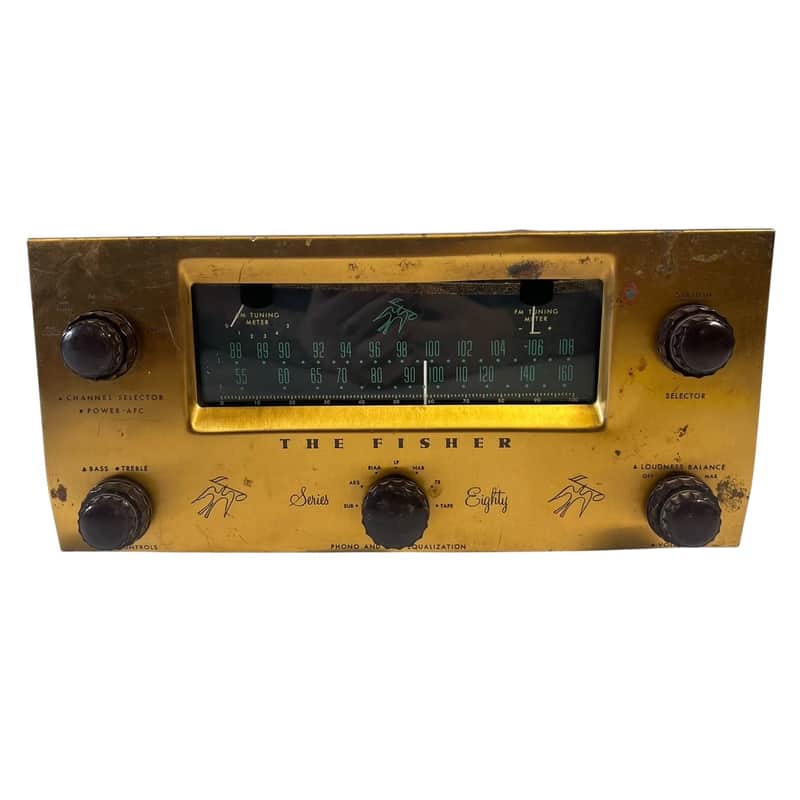 The Fisher Series Eighty Model 80-T AM/FM Tube Tuner Preamplifier (Untested - Sold AS IS) image 1