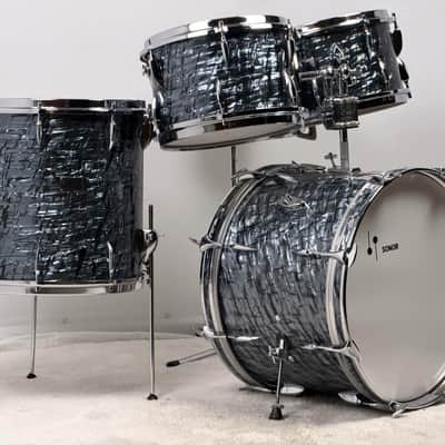 Sonor 20/12/13/16/5x14" 60's “New York” Drum Set Slate Pearl image 3