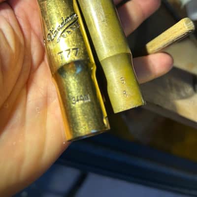 Lebayle S8 and Vandoren T55 tenor mouthpieces both for sale - Lacquered and unlacquered image 2