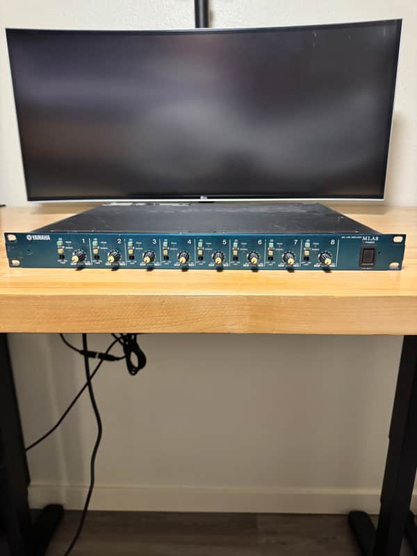 Yamaha MLA8 8-channel Preamplifier 2010s - Black image 1