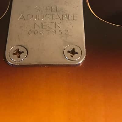 Vintage Ventura  Semi-hollow body bass guitar 335 copy 60’s-70’s Sunburst image 18