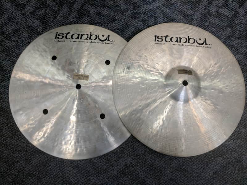 Istanbul Mehmet 14" Turk Flat Hole Bottom Hi-Hat Cymbals (Pair) image 1