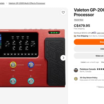 Valeton GP-200R Multi-Effects Processor image 8