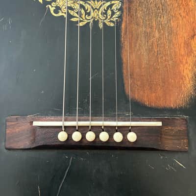 RARE! 1920s - 1930s Oscar Schmidt Stella Gambler Concert Ladder Braced Parlor Guitar Ready To Go! image 3
