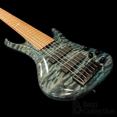 Roscoe LG Custom 6st/34 (Exhibition Grade Quilt Maple Top / Faded Blue Jean) image 5