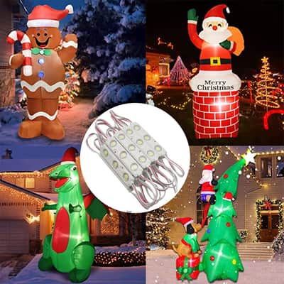 Led Module,Replacement Lights For Inflatables White 20Pcs 9.8 Ft 5730 Smd 150Lm Per Led Module Ip65 Waterproof Christmas Inflatables Light For Letter Sign With Tape Adhesive Backside (White Light) image 6