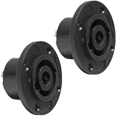 Seismic Audio SAPT10 - 2 PACK 8-Pole Speakon Panel Connector (Pair)