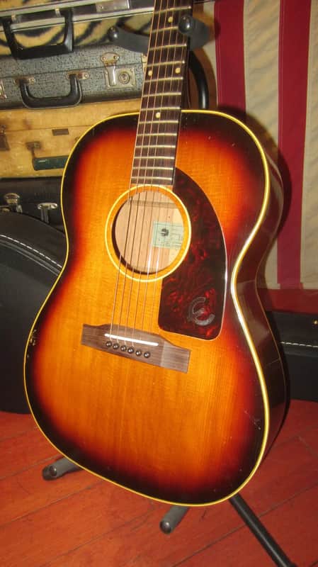 1983 Epiphone FT-45 Cortez Sunburst EARLY Fat Neck w/ Nice Hard Case image 1