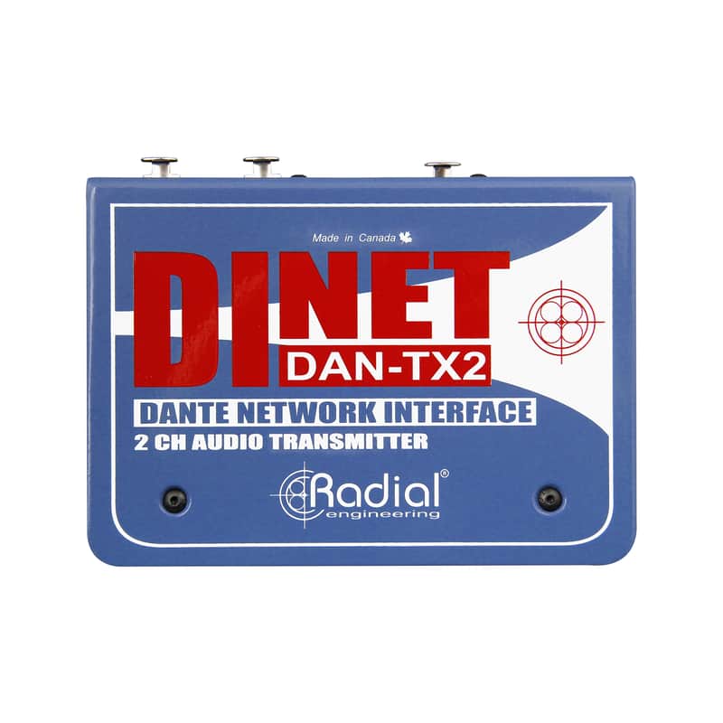 Radial DiNet DAN-TX2 Dante Stereo Network Transmitter image 1