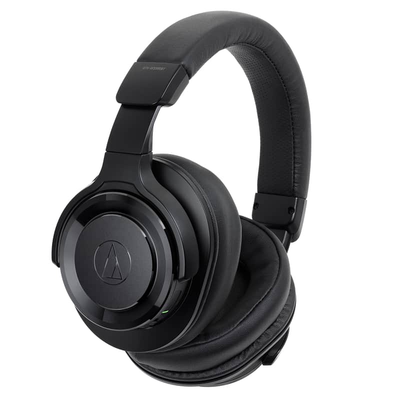 Audio-Technica ATH-WS990BTBK Solid Bass Wireless Headphones with Built-in Mic ATH-WS990BT image 1