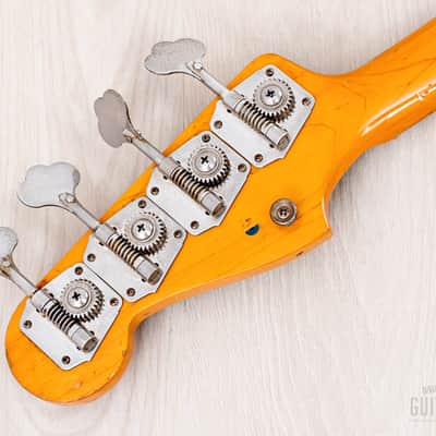 1983 Fender Precision Bass ‘57 Vintage Reissue PB57-95 Black Lacquer w/ USA Fullerton Pickup, Japan MIJ Fujigen image 5