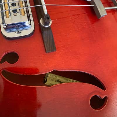 Harmony H77 1963 - 1972 - Red Sunburst image 10