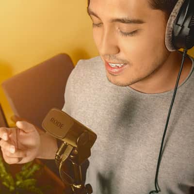 Rode NT-USB-MINI USB Microphone with Detachable Magnetic Stand, Built-In Pop Filter and Headphone Amplifier image 11