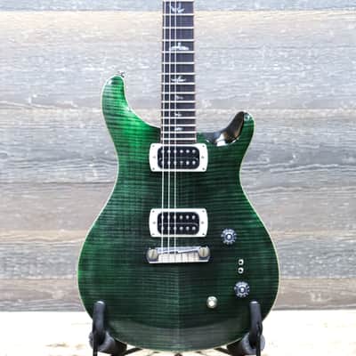 PRS SE Paul's Guitar Flame Maple Veneer Top Teal Black Electric Guitar w/Bag image 1