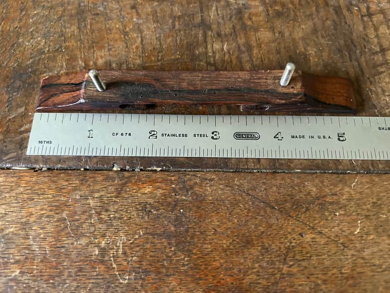 Gibson Brazilian Rosewood Bridge Base 60's? - Natural image 1