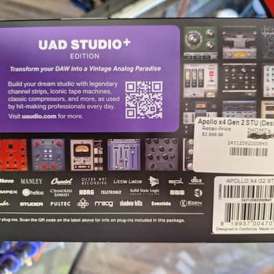 Universal Audio Apollo x4 Gen 2 UAD Studio+ Thunderbolt Audio Interface 2024 - Present - Silver image 2