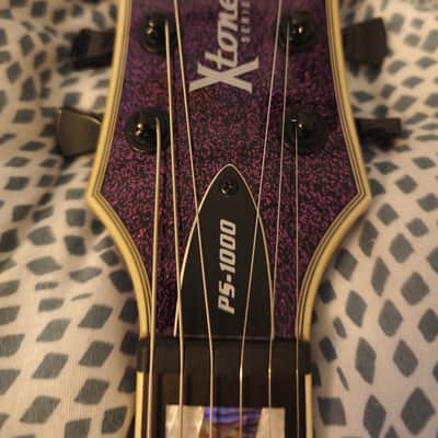 ESP LTD PS-1000 Xtone - Purple Sparkle Semi hollow single Cut with Wilkinson Humbucker guitar ec 1000 image 4