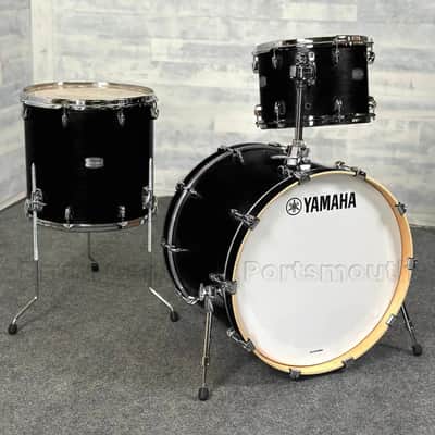 Yamaha Tour Custom Maple 3pc Drum Set 22/13/16 Licorice Satin image 1