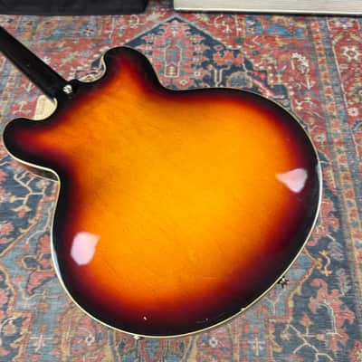 Epiphone Rivoli Reissue Short Scale Semi-Hollow Bass Mudbucker Transducer - 1996 image 12