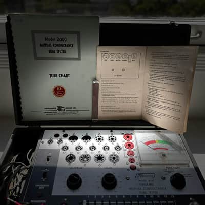 1x Vintage Mutual Conductance (Gm Micromhos) Tube Tester /Mercury 2000 made in USA /Premium Top Edition /Fully Working Unit /SolidCase /CleanPapers /Test Preamp Power Rectifier Tubes image 7