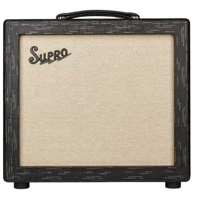 Supro 1612RT Amulet 15W 1x10 Tube Guitar Combo Amp, Black Scandia image 1