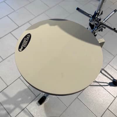 DW DWCPPADTS5 Go Anywhere 5pc Practice Pad Drum Set with Stand 2010s - Chrome/Black/White image 2